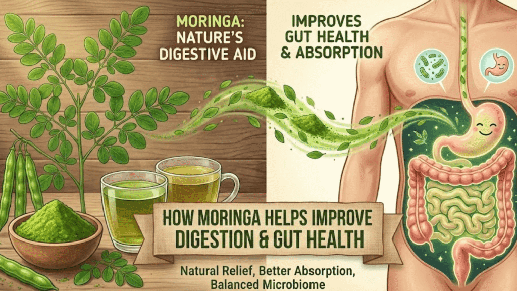 How Moringa Helps Improve Digestion & Gut Health