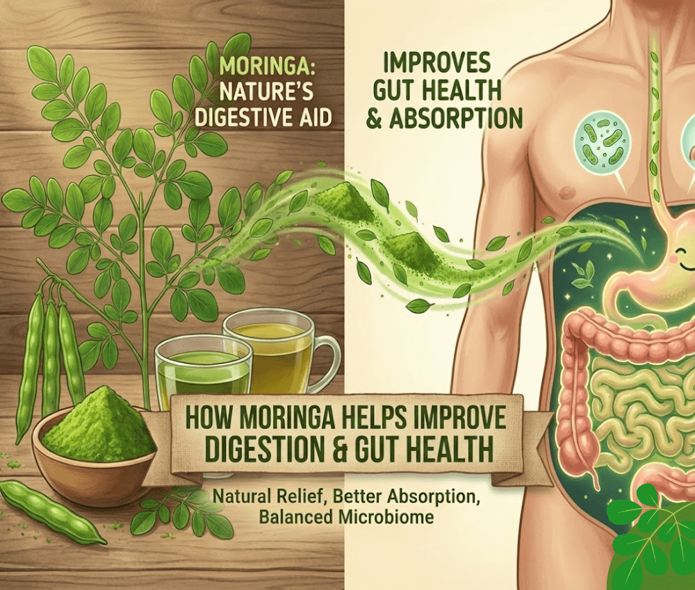 How Moringa Helps Improve Digestion & Gut Health
